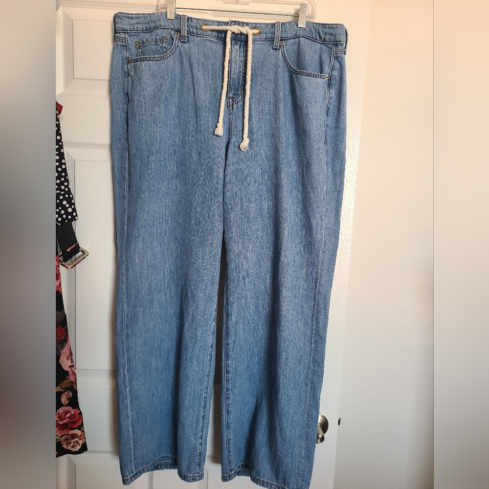 Torrid Blue Straight Leg Jeans Relaxed Fit